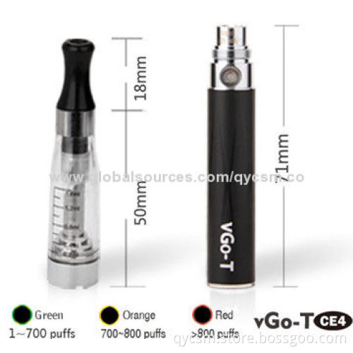 2014 Special vgo battery, hot selling with high-quality huge puff